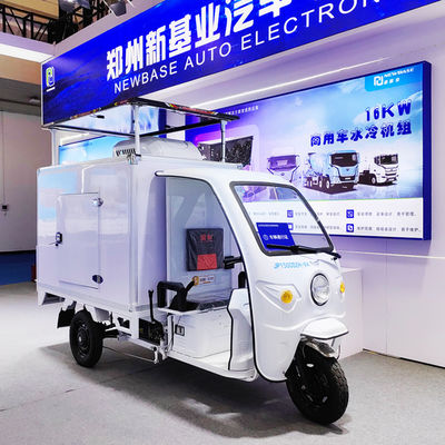 Zero Emission Transportation Refrigerated Tricycle 3 Wheel Electric Bicycle Solar Charging