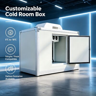 NEWBASE -18C Deep Freeze Mobile Cold Storage Cabinet MCB-130, 1.3m3 Food-Grade FRP with 74mm XPS Wall